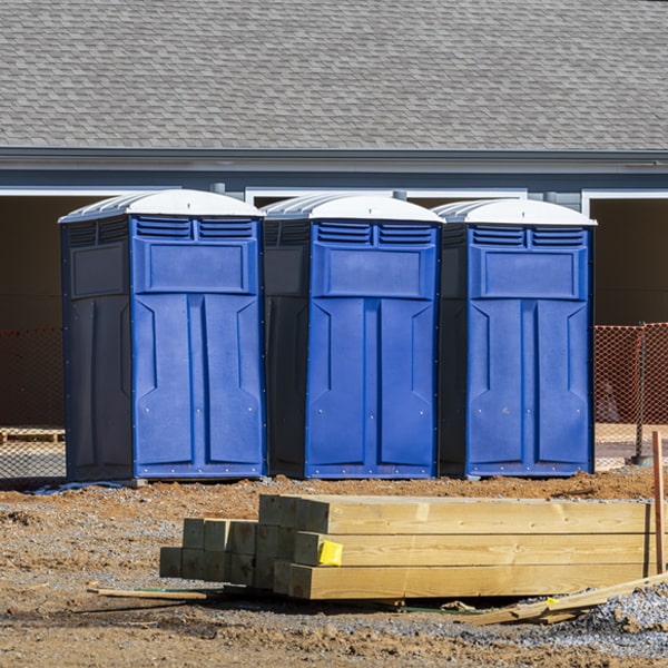 is there a specific order in which to place multiple portable restrooms in Six Lakes MI
